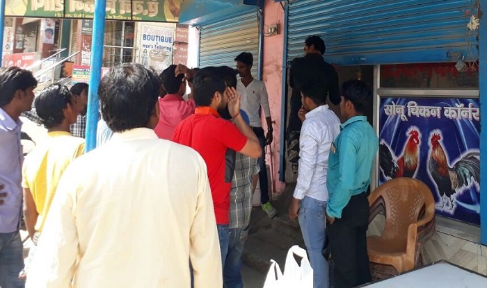 shivsenashuts500meatshopsingurgaon